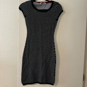 Victoria's Secret Knit Polka Dot Bodycon Dress